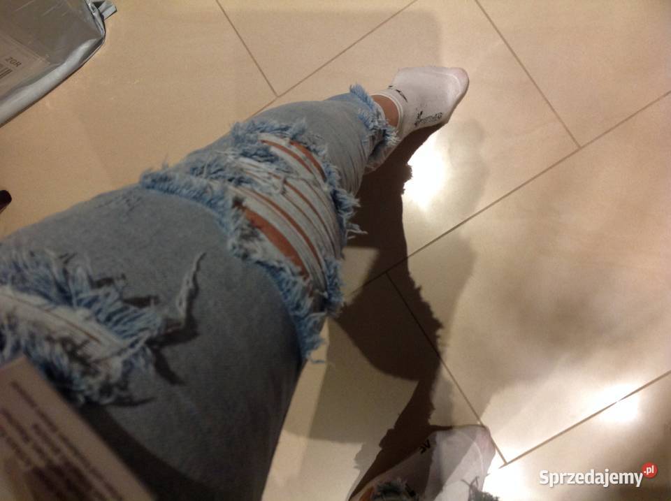 Spodnie jeans Damskie Monday Premium r M Dziury Nowa Sól sprzedam