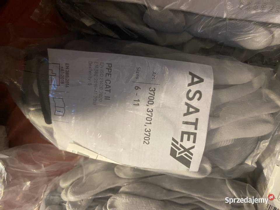 Rękawice robocze ASATEX 3701 rozmiar 10 nowe z Narzędzia ogrodnicze Częstochowa