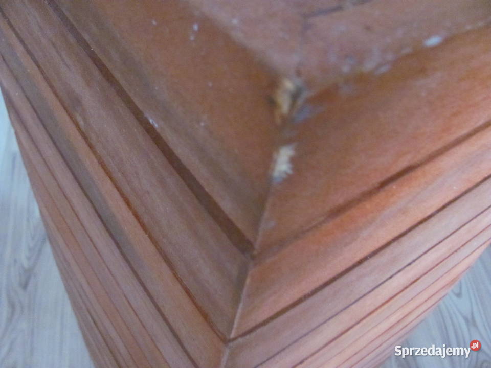 donica lite drewno akacja kolumna doniczka