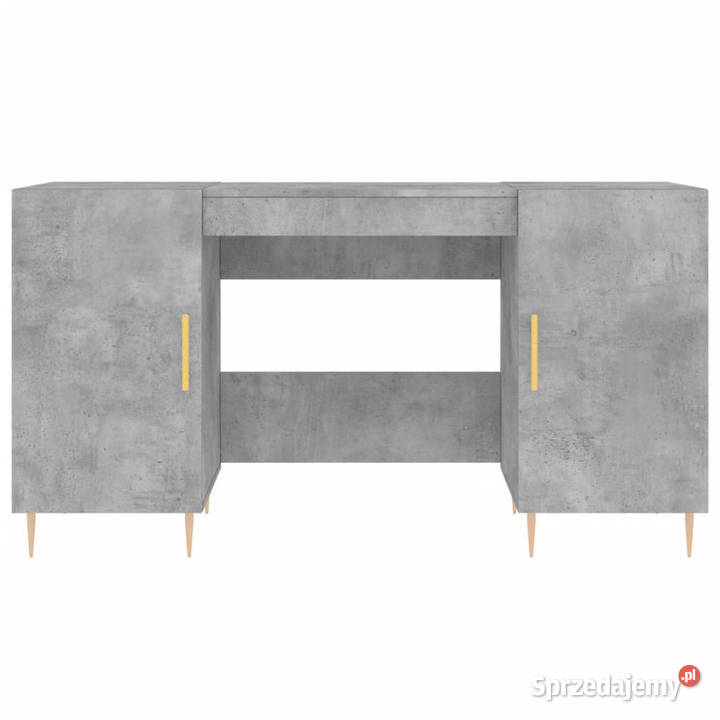 Biurko szarość betonu 140x50x75 materiał Warszawa