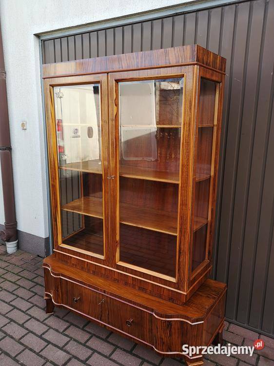 Witryna Serwantka ARTDECO Orzech Politura Stara Swarzędz