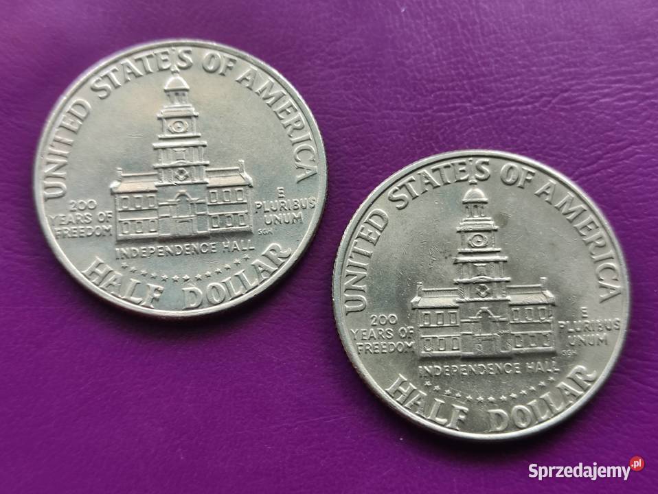 Monety 12 DOLARA 1976200 lat USAHALF DOLLARDwie Pruszków