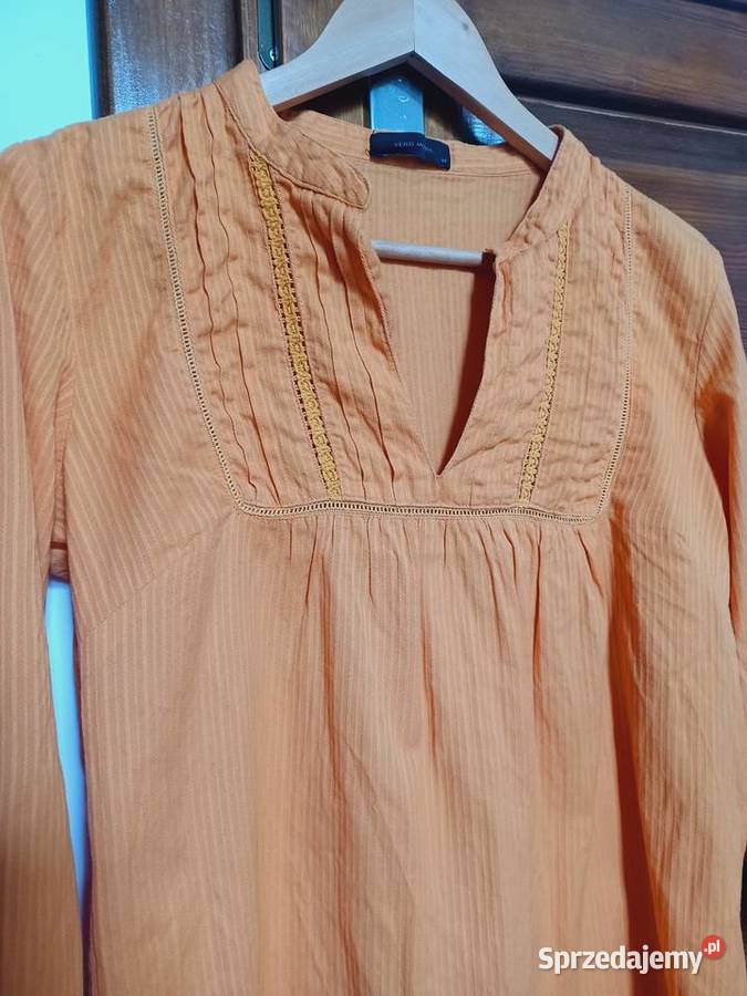 Pomarańczowa bluzka bawełniana Vero Moda M bez Rzeszów