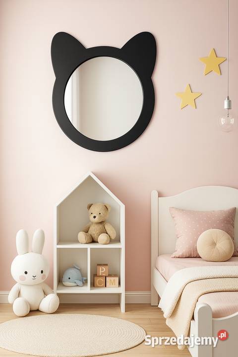 Lustro dekoracyjne ścienne dziecka w ramie mdf