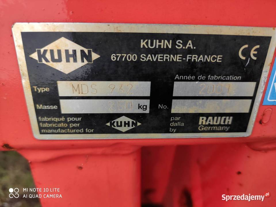 Rozsiewacz do nawozu KUHN MDS 932 R2 hydraulika Rolnictwo Skaryszew