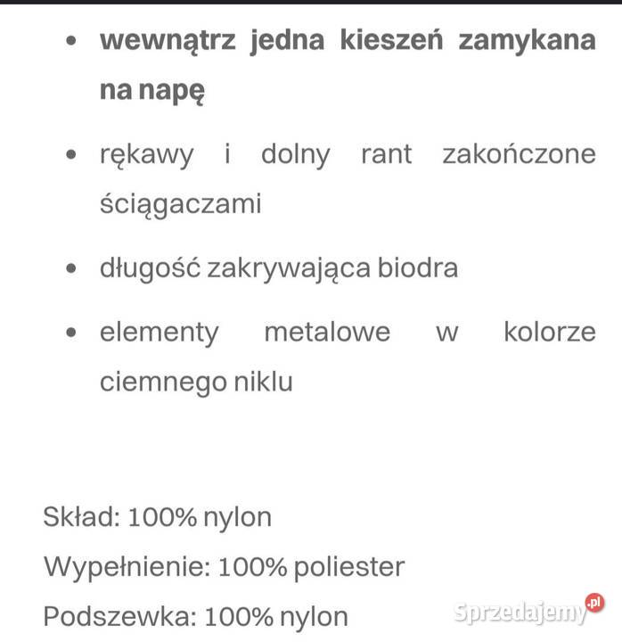 Nowa kurtka ocieplana Ochnik M Rozmiar M Chojnice sprzedam