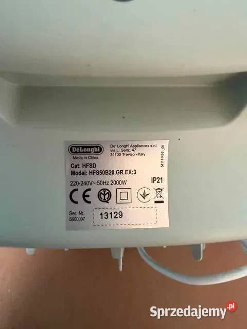 Termowentylator DeLonghi HFS50B20GR 2000 W z Głuchów Górny