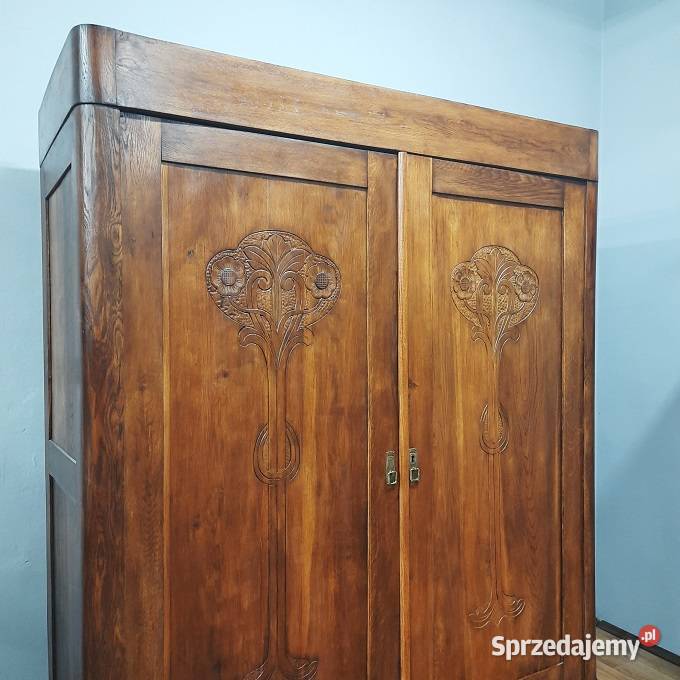 Piękna Dębowa Szafa Secesyjna AntykiMarki Marki sprzedam