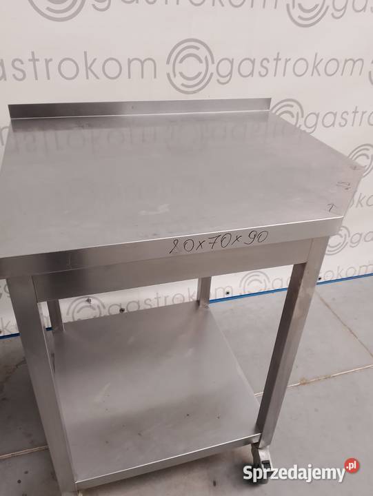 STÓŁ Z PÓŁKĄ JEZDNY  80X70X90 ŚCIĘTY NAROŻNIK dolnośląskie Wrocław