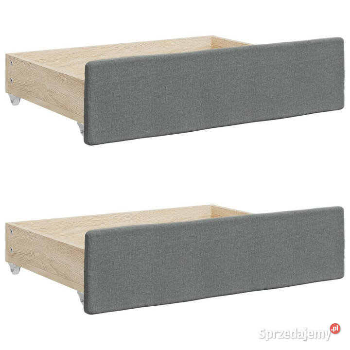 Szuflady pod łóżko 2 ciemnoszare WM833911 Pozostałe Warszawa
