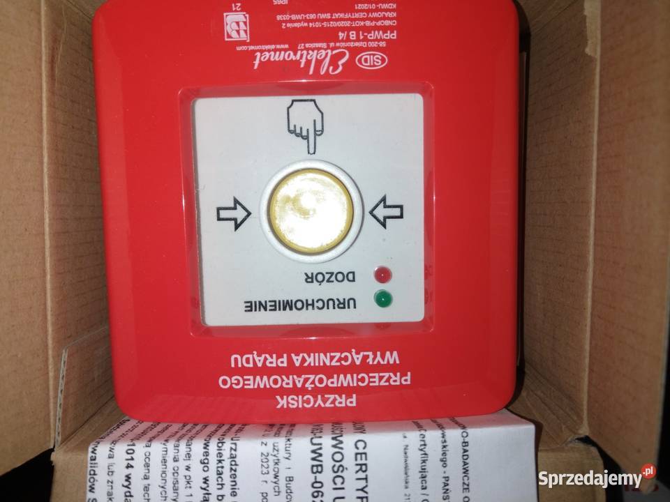 wyłącznik Przeciwpożarowy pwp ręczny przycisk Żywiec