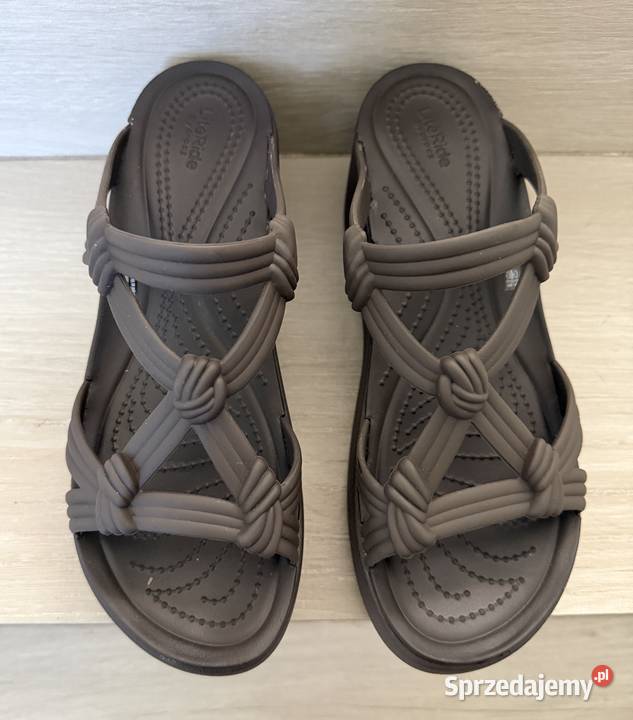 Klapki damskie Crocs BROOKLYN KNOT SKY SANDAL pianka Łódź sprzedam