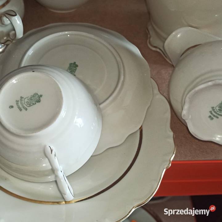 Dzbanek do kawy Schumann Germany Wielki Ecru Porcelana i szkło Gdańsk sprzedam