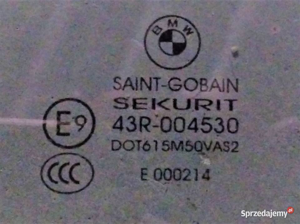 Szyba boczna drzwi prawa BMW X5 E70 przednia i