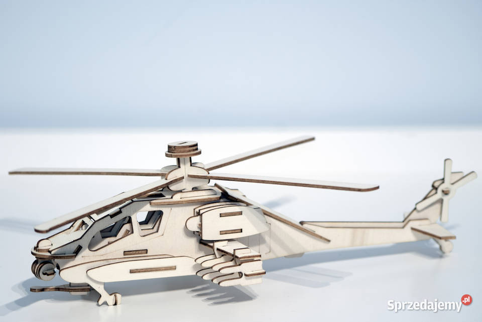 Helikopter składanka drewniana 3D puzzle sprzedam