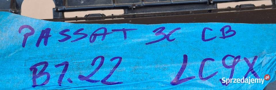 VW PASSAT B8 LIFT ZDERZAK PRZÓD PRZEDNI PDC LC9X osobowe