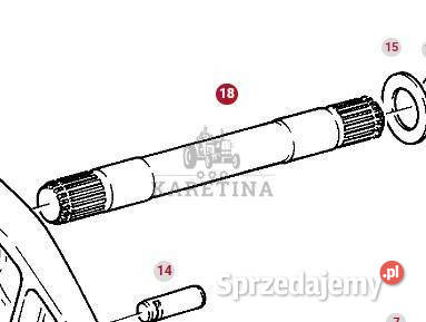 Fendt Favorit 514 Wał Podnośnika CZĘŚCI Jastrzębniki