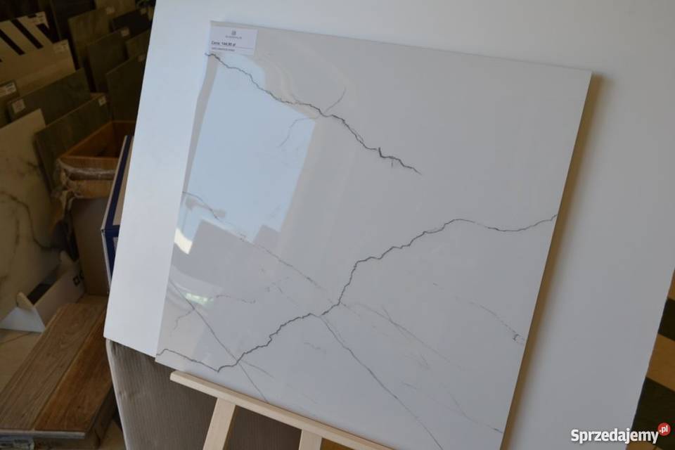 Gres MARQUINA Kamień biały poler 60x60 Mavros Zakopane