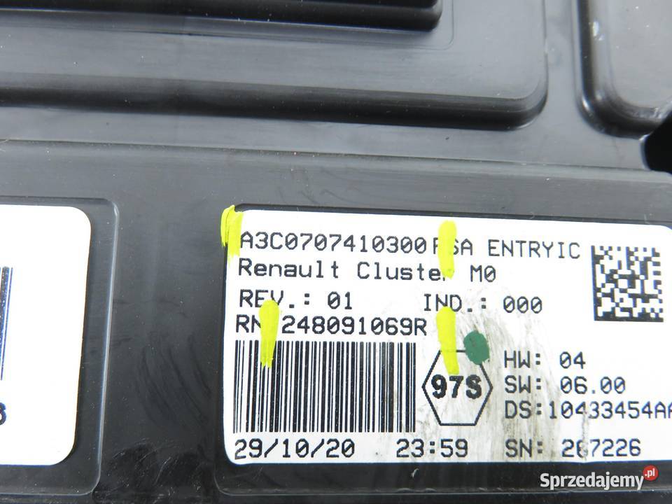 LICZNIK DACIA DUSTER HM 10 TCe 100 HMMT