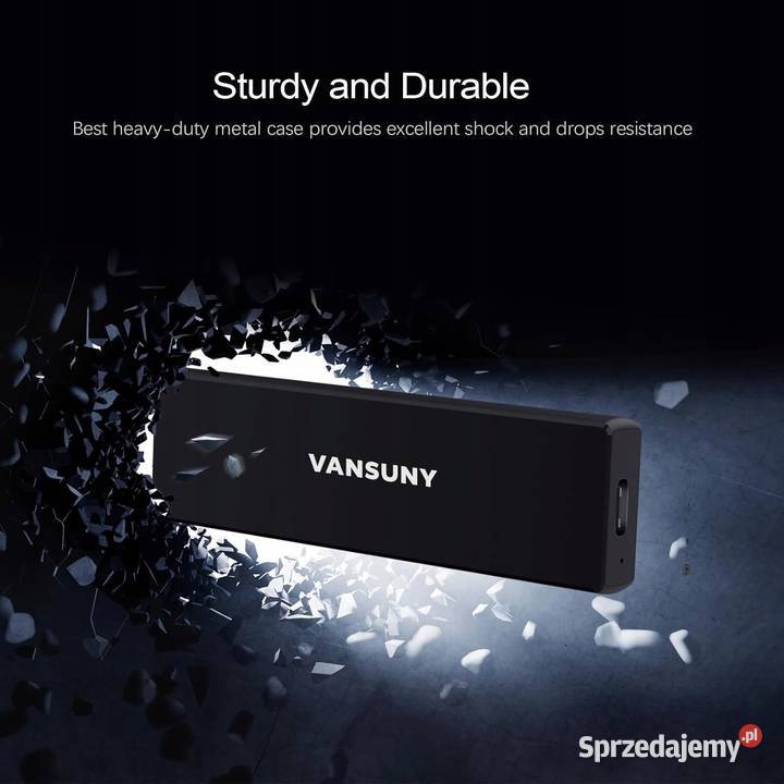 Dysk twardy zewnętrzny Vansuny SSD 1 TB prędkość