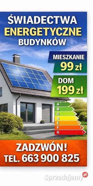 Świadectwo charakterystyki energetycznej budynku Pozostałe usługi Katowice