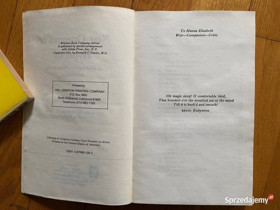 Bernard Gindes Concepts of Hypnosis Katowice