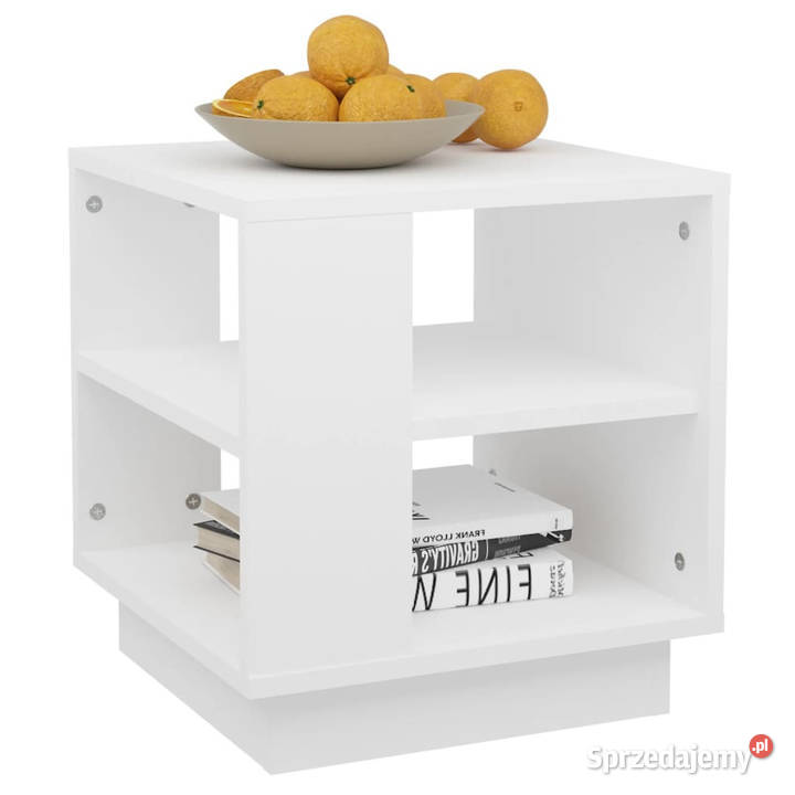 Stolik kawowy biały 40x40x43 materiał Stoły sprzedam