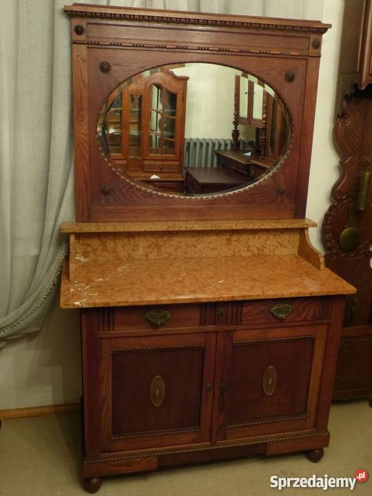 Toaletka secesyjna z marmurem kompletusklep Dąbrowa Górnicza