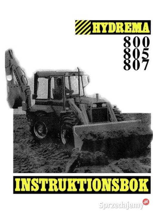 Hydrema 800 805 807 instrukcja obsługi motoryzacja, transport Kielce sprzedam