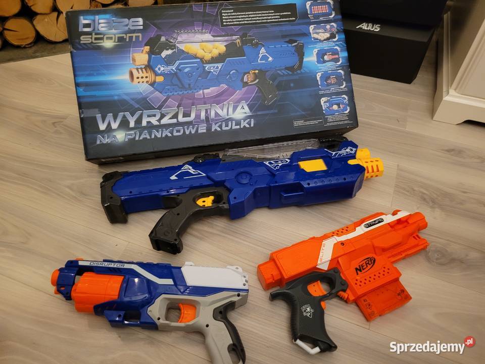 Zestaw 3 pistoletów marki NERF Barczewo