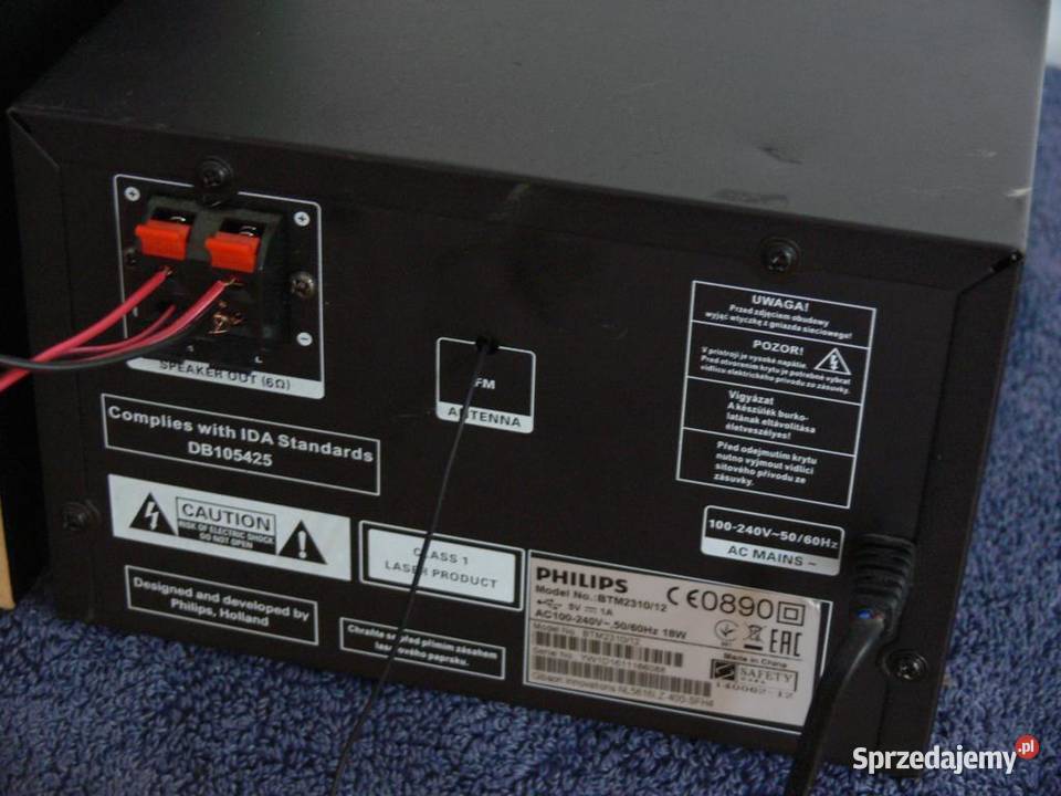 Wieża Philips z kol CD BT USB mp3 AUX WYSYŁKA