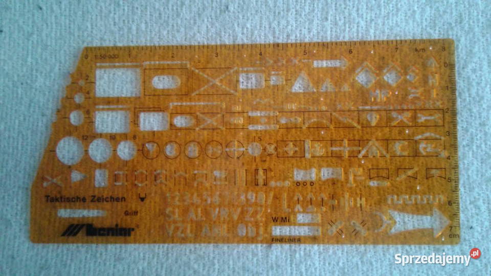 Linijka Dowódcy NATO LENIAR szablon wojskowy