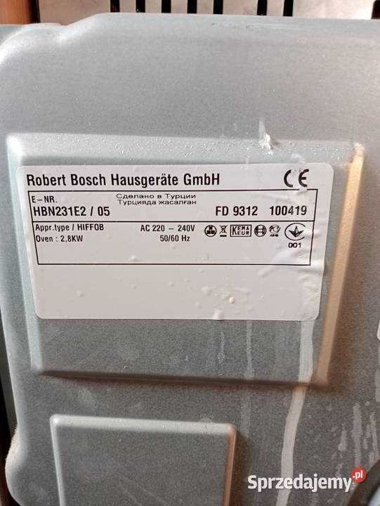 Bosch piekarnik do zabudowy kuchennej 60 100 60cm Jaworzno