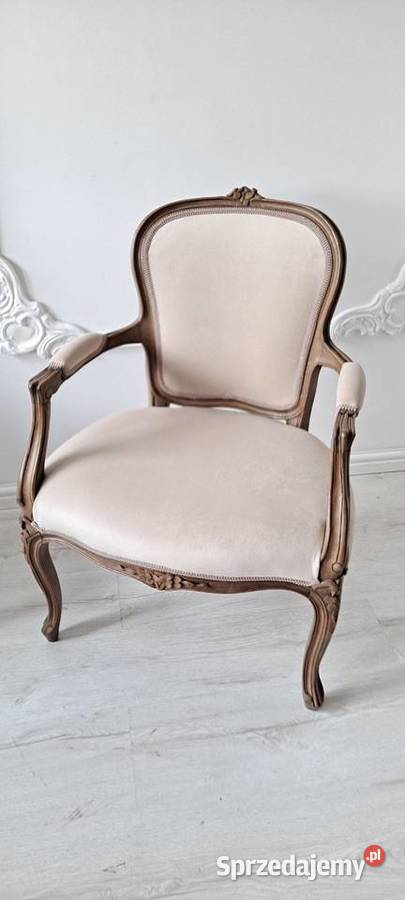 Stylowy fotel krzesło Ludwik Ludwikowski Shabby Szczecin