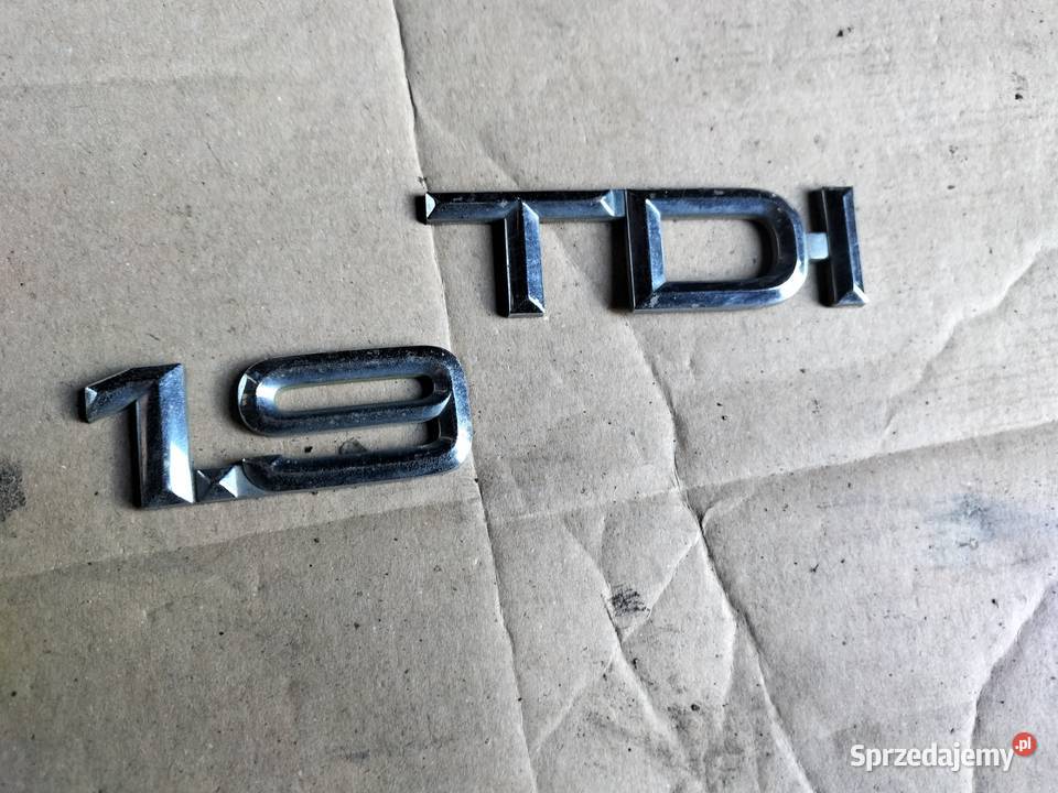 AUDI 80B4 80 B4 19 TDI ZNACZEK EMBLEMAT NAPIS Pozostałe Kamień-Kolonia