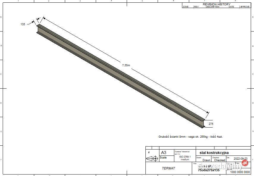 DWUTEOWNIK IPE 270 Środa Śląska