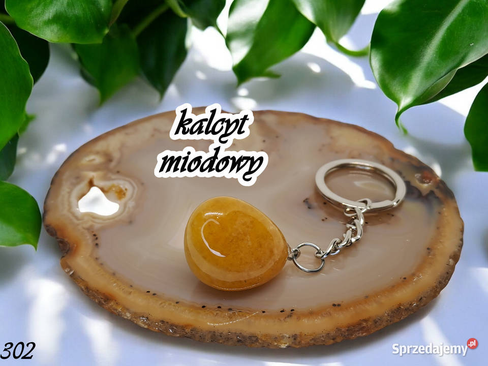 Brelok breloczek kalcyt miodowy