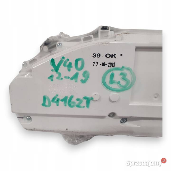 LICZNIK ZEGARY 31394171 Volvo V40 II 20 D Diesel Części samochodowe Chełm
