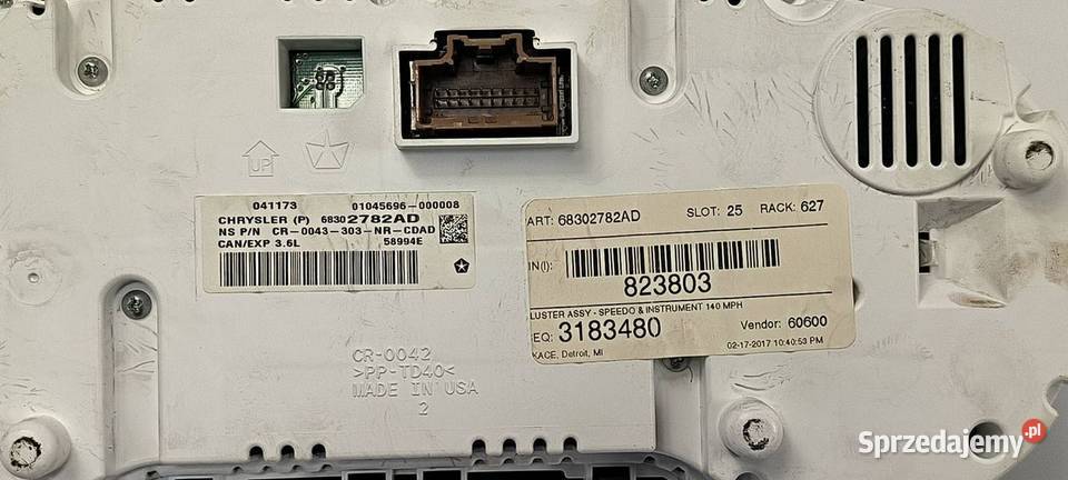 LICZNIK ZEGAR DODGE DURANGO III 68302782AD osobowe Lipno