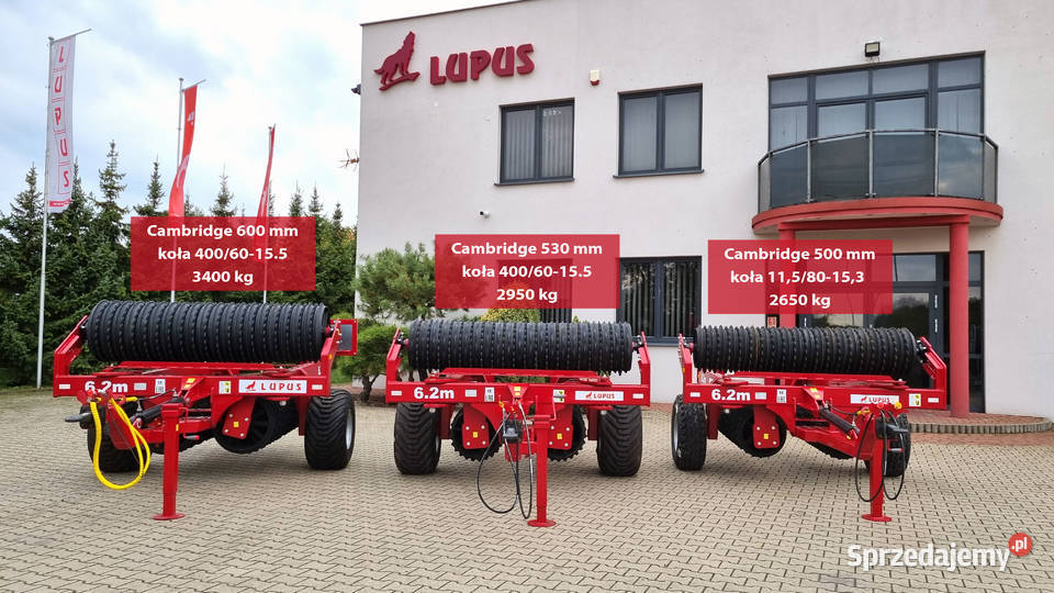 Wał uprawowy z włóką hydr 62m 530 mm wał Wizna