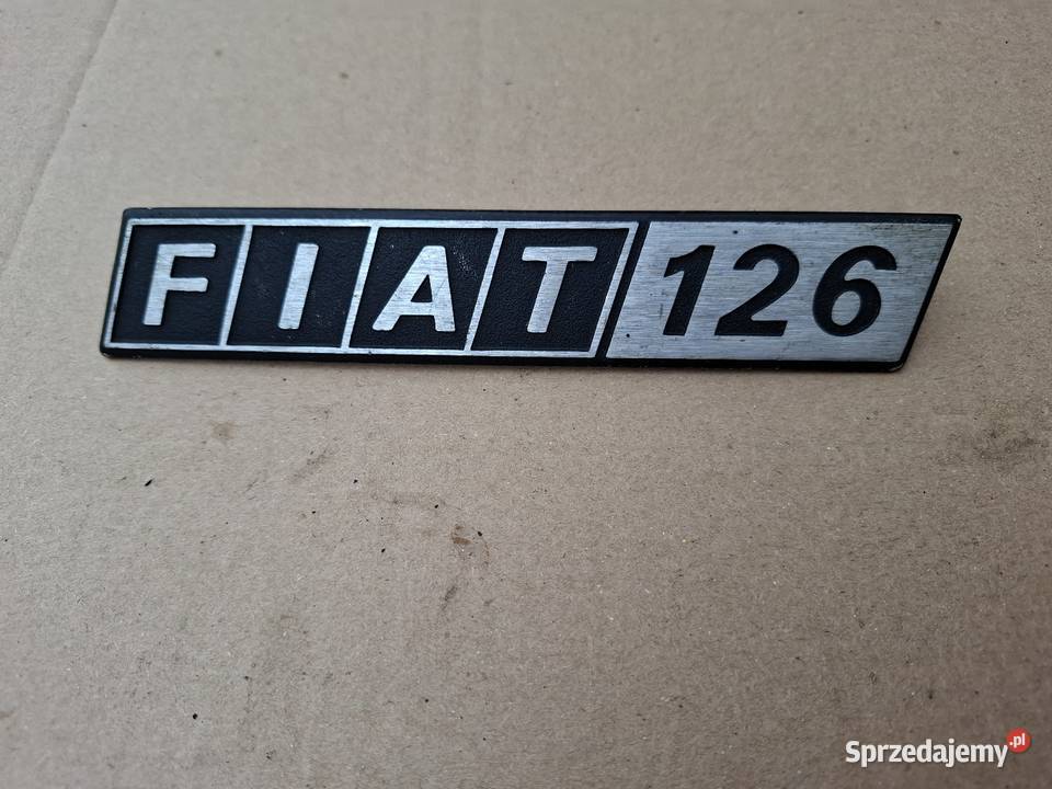 Emblemat znaczek logo Fiat 126p Maluch Bambino osobowe Pozostałe Strzelce Opolskie