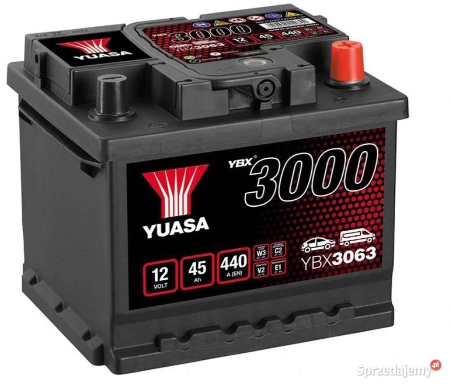 Akumulator Yuasa Standard 12V 45Ah 440A Prawy Mielec