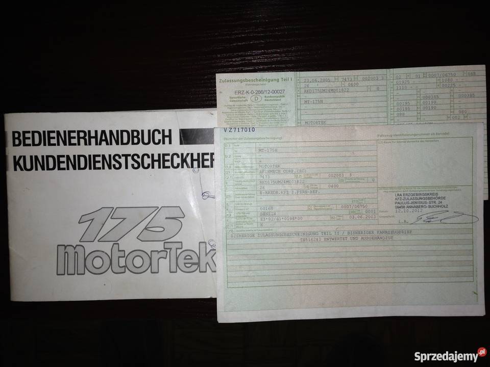 Quad Motortek 175 zielony Niemierzyn sprzedam