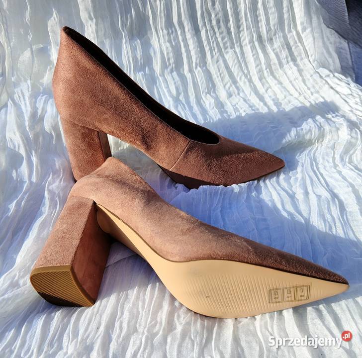 Wysokie buty Reserved 39 brudny róż słupek na Szczecin