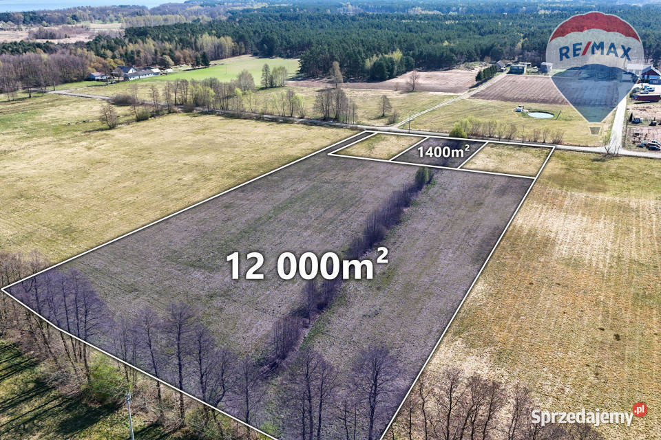 Działka 13 400 m2 z warunkami zabudowy 13400m2