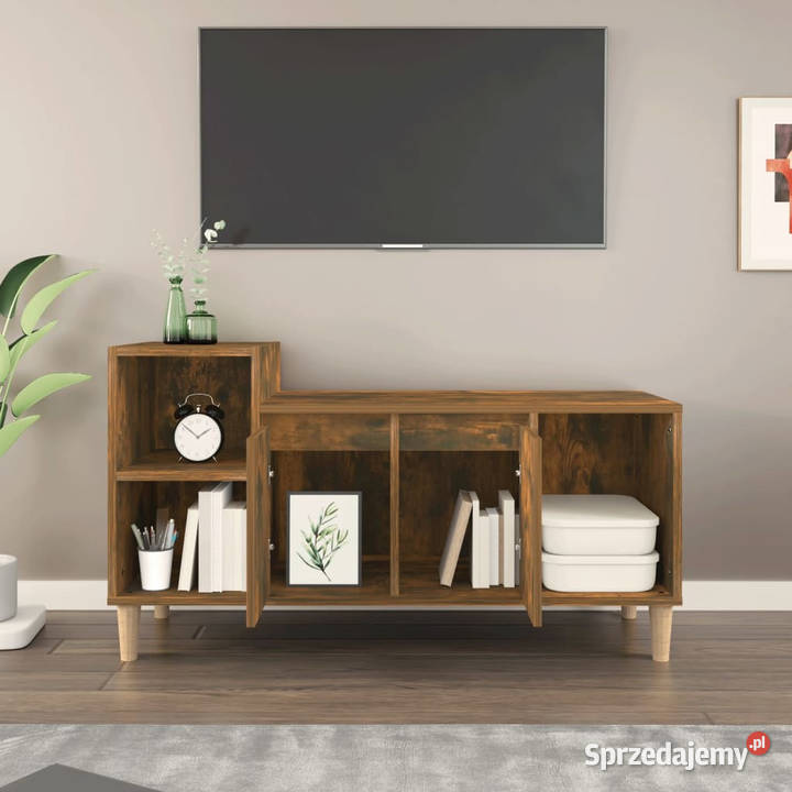 Szafka pod telewizor przydymiony dąb 100x35x55 Warszawa