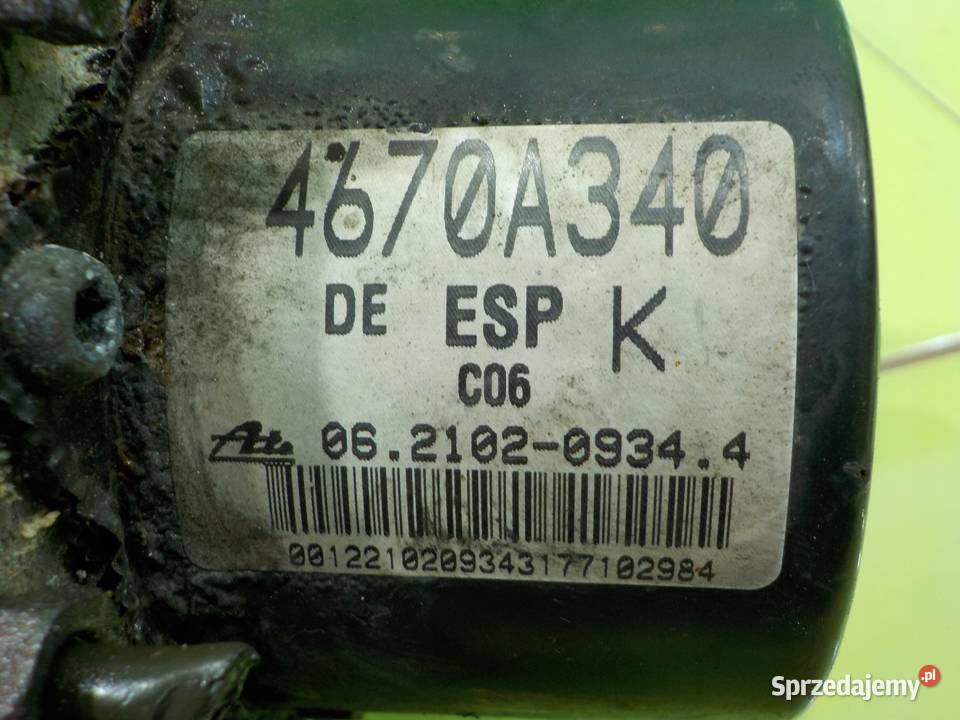 PEUGEOT 4007 22 HDI 08r 5D pompa ABS 4670A340