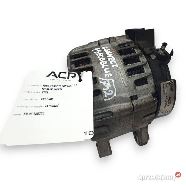 ALTERNATOR Ford Transit Connect 15 EcoBlue Valeo osobowe Części samochodowe lubelskie Chełm