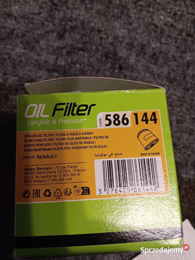 FILTER OLEJU SILNIKOWEGO RENAULT KADJAR 15 dCi Bydgoszcz