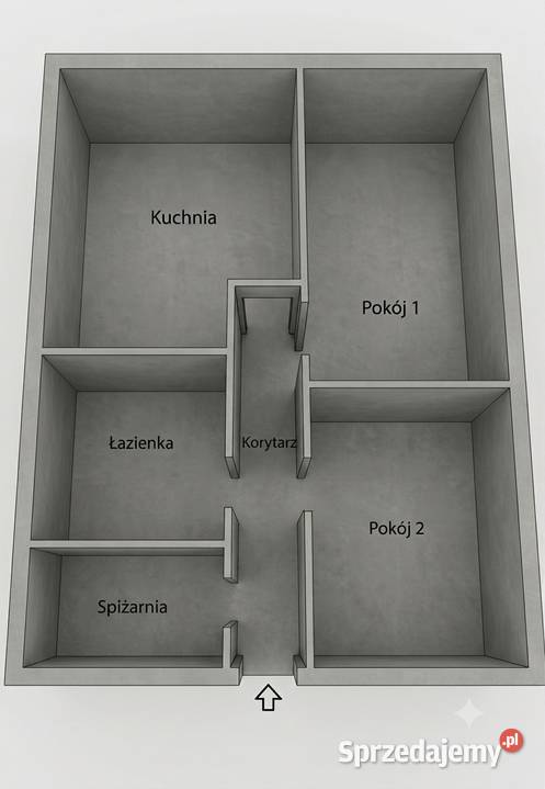 Mieszkanie 2 pokoje parter 494 m z piwnicą i Żelazna Góra